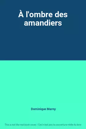 Couverture du produit · À l'ombre des amandiers
