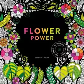 Couverture du produit · Black coloriage Flower Power