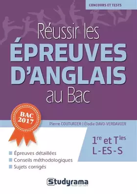 Couverture du produit · Réussir les épreuves d'anglais au bac: 1er et teminales L ES S