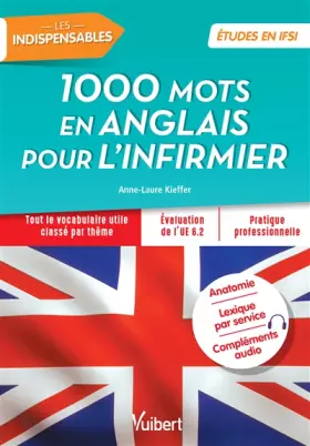 Couverture du produit · Les 1000 mots en anglais pour l'infirmier: Tout le vocabulaire utile classé par thème