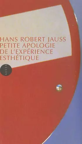 Couverture du produit · Petite Apologie de l'expérience esthétique