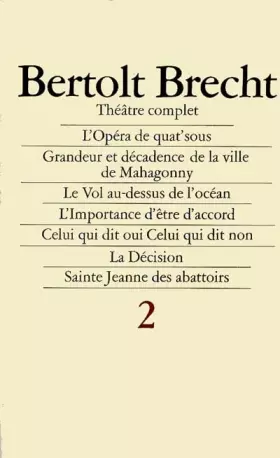 Couverture du produit · Théâtre complet, tome 2