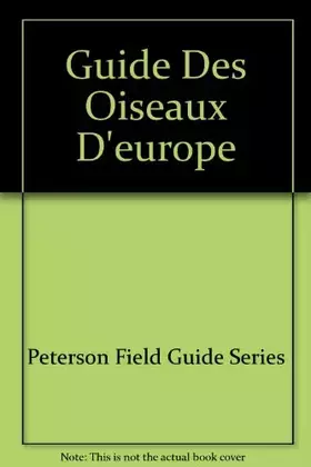 Couverture du produit · Guide des oiseaux d'Europe