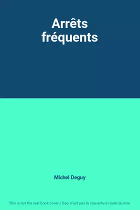 Couverture du produit · Arrêts fréquents