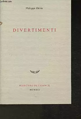 Couverture du produit · Divertimenti