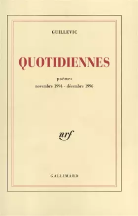 Couverture du produit · Quotidiennes