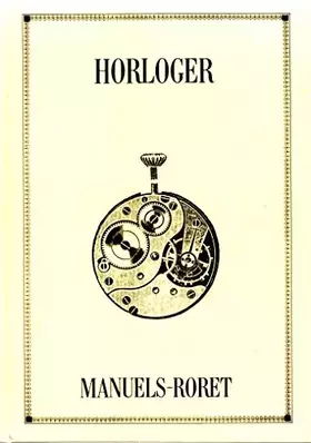 Couverture du produit · Nouveau manuel complet de l'horloger