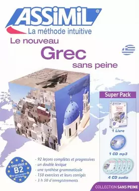 Couverture du produit · Le nouveau grec sans peine (livre+4CD audio+1CD mp3)