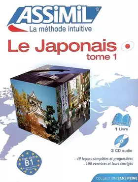 Couverture du produit · Le Japonais sans Peine - Tome 1  Livre + CD Audio (x3)
