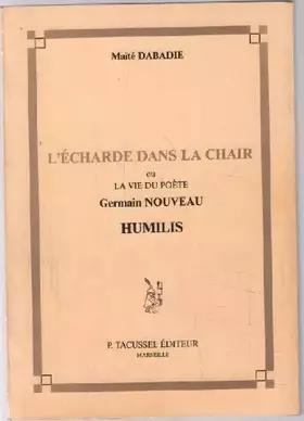 Couverture du produit · L'echarde dans la chair (germain nouveau)