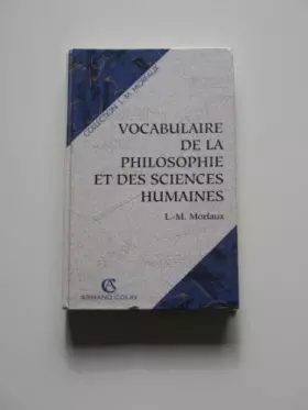Couverture du produit · Vocabulaire de la philosophie et des sciences humaines
