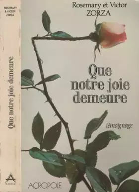 Couverture du produit · Que notre joie demeure