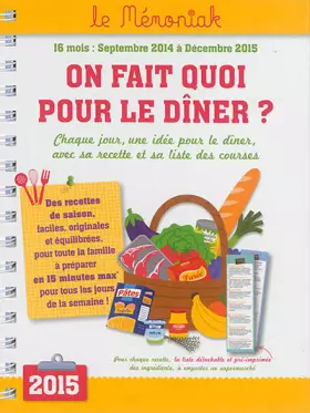 Couverture du produit · On fait quoi pour le dîner ? Mémoniak 2014-2015