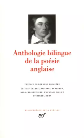 Couverture du produit · Anthologie bilingue de la poésie anglaise