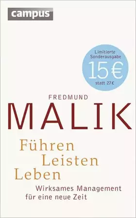 Couverture du produit · Führen, Leisten, Leben (limitierte Sonderausgabe): Wirksames Management für eine neue Zeit