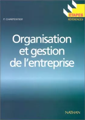 Couverture du produit · Organisation et gestion de l'entreprise