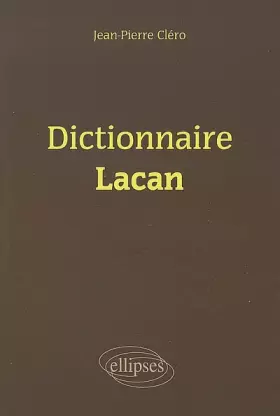 Couverture du produit · Dictionnaire Lacan