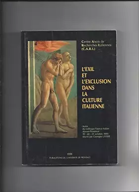 Couverture du produit · L'exil et l'exclusion dans la culture Italienne