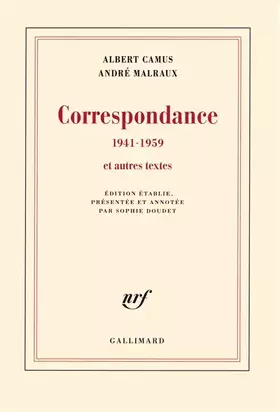 Couverture du produit · Correspondance (1941-1959) et autres textes: 1941-1959