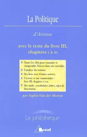 Couverture du produit · La politique (Aristote)