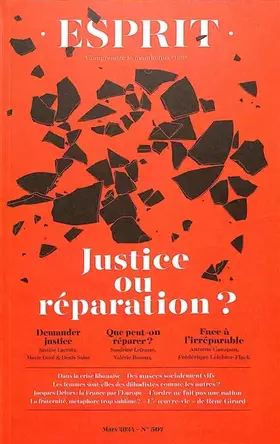 Couverture du produit · Esprit - Justice ou réparation: Mars 2024
