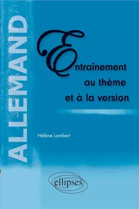 Couverture du produit · Entraînement au thème et à la version : Allemand