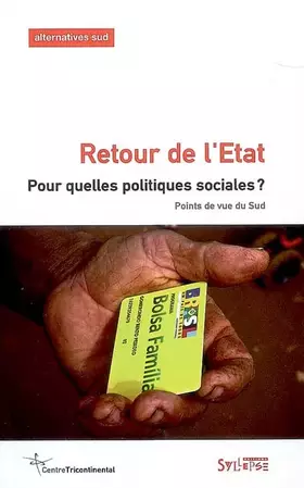 Couverture du produit · retour de l'etat. pour quelles politiques sociales