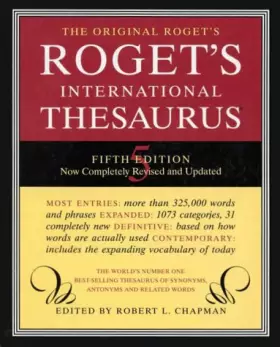Couverture du produit · Roget International Thesaurus Index 5E