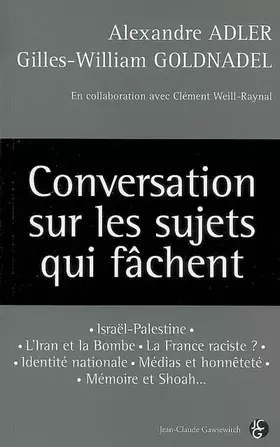 Couverture du produit · Conversation sur les sujets qui fâchent