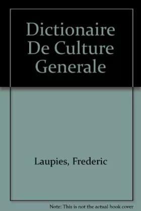 Couverture du produit · Dictionnaire de culture générale