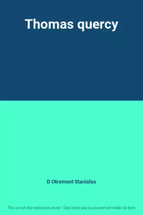 Couverture du produit · Thomas quercy