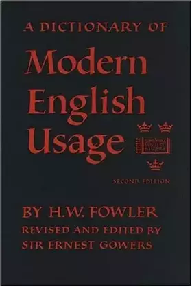 Couverture du produit · A Dictionary of Modern English Usage