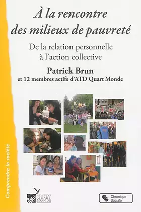 Couverture du produit · A LA RENCONTRE DES MILIEUX DE PAUVRETE