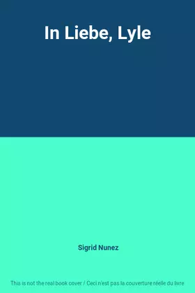 Couverture du produit · In Liebe, Lyle
