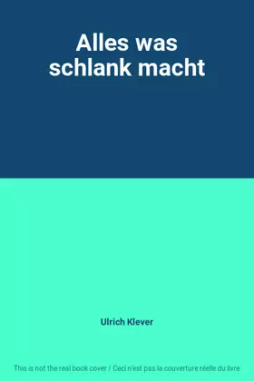 Couverture du produit · Alles was schlank macht