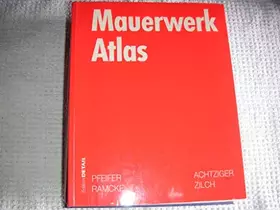 Couverture du produit · Mauerwerk Atlas.