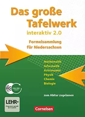 Couverture du produit · Das Große Tafelwerk interaktiv 2.0: Schulbuch mit CD-ROM (Das große Tafelwerk interaktiv 2.0, Niedersachsen)