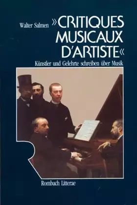 Couverture du produit · Critiques musicaux d'artiste: Künstler und Gelehrte schreiben über Musik: Künstler und Gelehrte schreiben über Musik.. Textausw