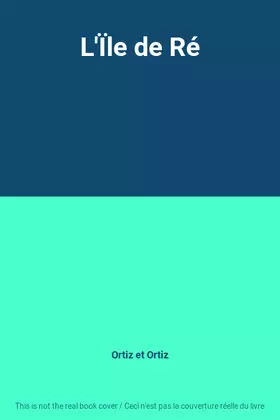 Couverture du produit · L'Ïle de Ré