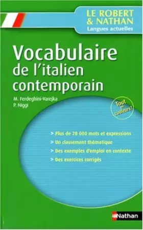 Couverture du produit · Robert et Nathan vocabulaire de l'italien contemporain