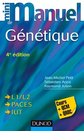 Couverture du produit · Mini Manuel de Génétique - 4e éd - Cours + QCM + QROC
