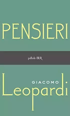 Couverture du produit · Pensieri