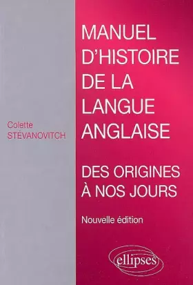 Couverture du produit · Manuel d'histoire de la langue anglaise