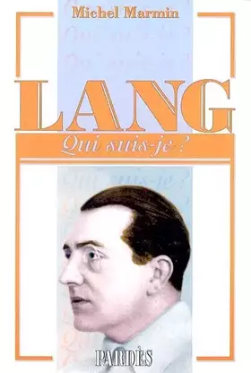 Couverture du produit · "Qui suis-je?" Lang