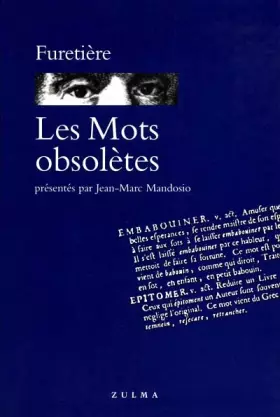 Couverture du produit · Les Mots obsolètes