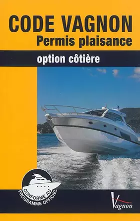Couverture du produit · Code Vagnon Permis Plaisance Option Cotière