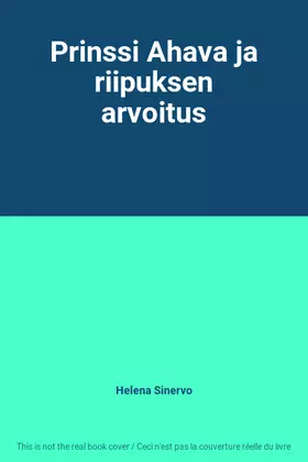 Couverture du produit · Prinssi Ahava ja riipuksen arvoitus