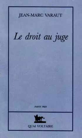 Couverture du produit · Le droit au juge