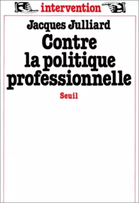 Couverture du produit · Contre la politique professionnelle
