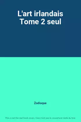 Couverture du produit · L'art irlandais Tome 2 seul